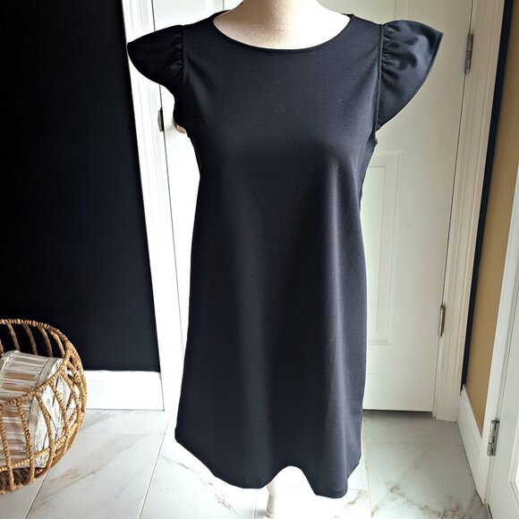 NEW! GAP FLUTTER SLEEVE PONTE KNIT DRESS - Picture 1 of 4